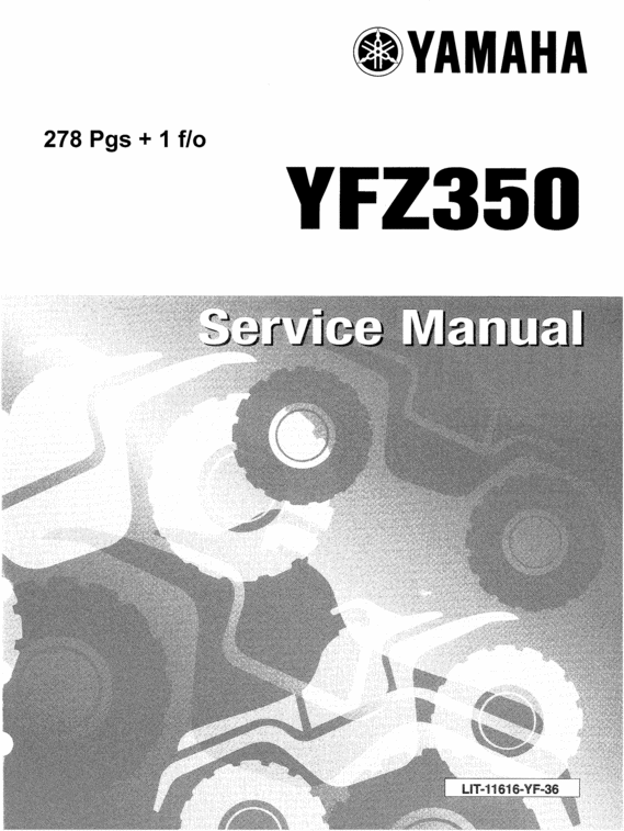 Product picture Yamaha Banshee YFZ350 Service Manual All Years